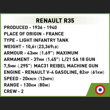 Renault R35 540 Kl.HC WWII